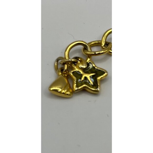 Liz Claiborne LCi Gold Tone & Green Fall Leaves Adjustable Necklace - Picture 10 of 11